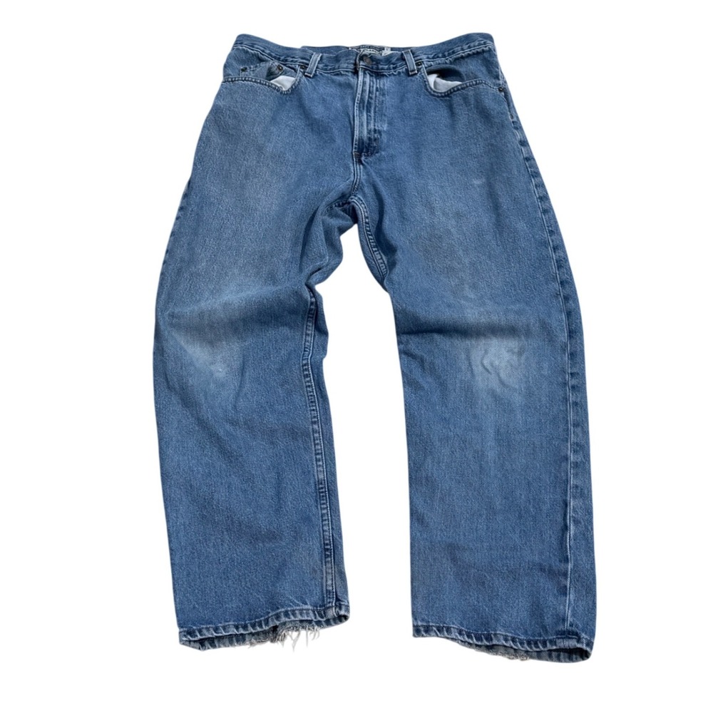 Old Navy Classic Jeans Mens 35x30 Blue Denim Straight Leg Vintage 90s Distressed